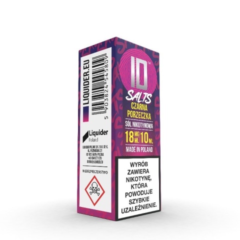 Liquid ID Salt - 10ml Czarna Porzeczka 18mg (A25) Liquid ID Salt - 10ml Czarna Porzeczka 18mg (A25)
