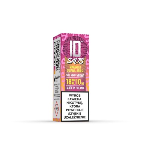 Liquid ID Salt - 10ml Marakuja, Gujawa, Arbuz 18mg (A25) Liquid ID Salt - 10ml Marakuja, Gujawa, Arbuz 18mg (A25)