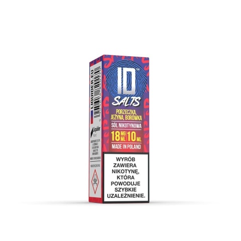 Liquid ID Salt - 10ml Porzeczka, Jeżyna, Borówka 18mg (A25) Liquid ID Salt - 10ml Porzeczka, Jeżyna, Borówka 18mg (A25)