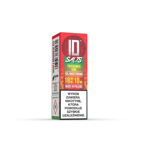 Liquid ID Salt - 10ml Truskawka, Kiwi 18mg (A25) Liquid ID Salt - 10ml Truskawka, Kiwi 18mg (A25)