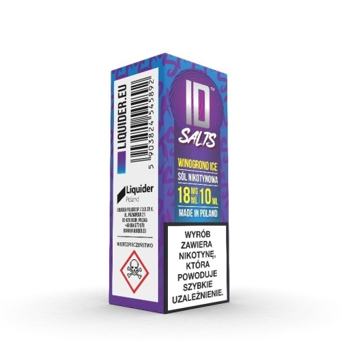 Liquid ID Salt - 10ml Winogrono ICE 18mg (A25) Liquid ID Salt - 10ml Winogrono ICE 18mg (A25)