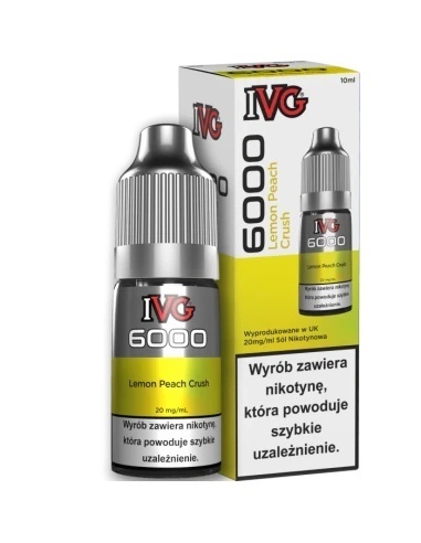 Liquid IVG 6000 Salt - Lemon Peach Crush 20 mg 10 ml (A25)