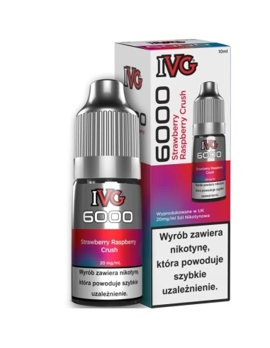 Liquid IVG 6000 Salt - Strawberry Raspberry Crush 20 mg 10 ml (A25) Liquid IVG 6000 Salt - Strawberry Raspberry Crush 20 mg 10 ml (A25)