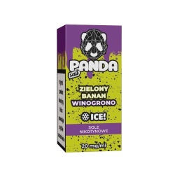 Liquid PANDA Salt 10ml - Zielony Banan Winogron 20mg (A25)