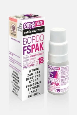 Liquid Pinky Vape - Bordo Fspak 18mg 10ml (A25)