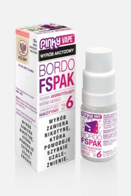Liquid Pinky Vape - Bordo Fspak 6mg 10ml (A25)