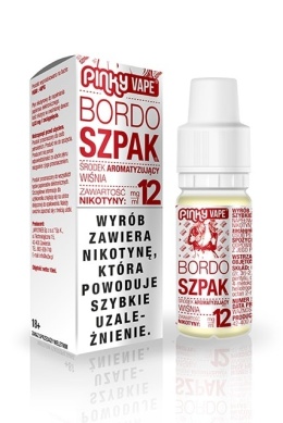 Liquid Pinky Vape - Bordo Szpak 12mg 10ml (A25)