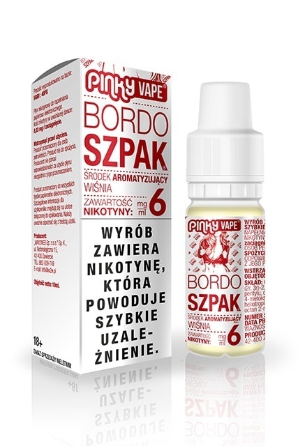 Liquid Pinky Vape - Bordo Szpak 6mg 10ml (A25) Liquid Pinky Vape - Bordo Szpak 6mg 10ml (A25)