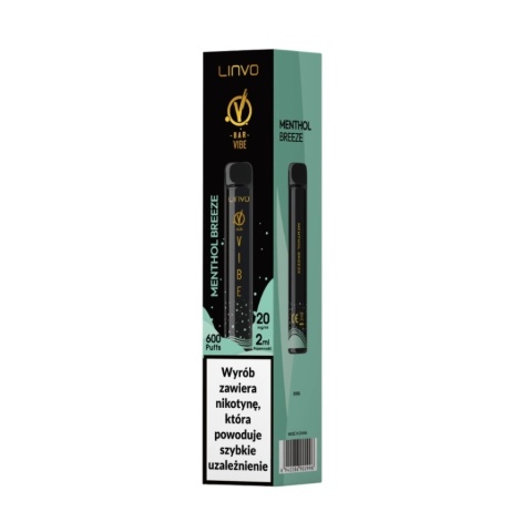 VBar Vibe - Menthol Breeze - 20mg - 600 puffs (A25) VBar Vibe - Menthol Breeze - 20mg - 600 puffs (A25)