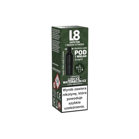 Wkład L8 Vape 800puff 20mg - Lush Ice Watermelon Ice (A25) Wkład L8 Vape 800puff 20mg - Lush Ice Watermelon Ice (A25)