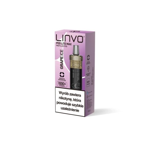 Wkład Vbar Linvo Pod Lite MAX - Grape Ice 20mg (A25)