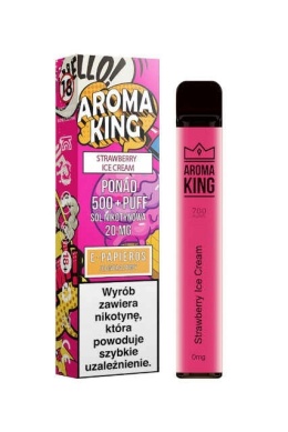 Aroma King Comic 700 - Lody Truskawkowe / Strawberry Ice Cream 20mg (A25)