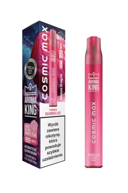 Aroma King Cosmic Max - Lychee Ice - 999+ puffs 20mg (A25) Aroma King Cosmic Max - Lychee Ice - 999+ puffs 20mg (A25)
