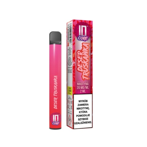 ID CORE 600-800 Puffs 20mg - Deser Truskawka (A25) ID CORE 600-800 Puffs 20mg - Deser Truskawka (A25)