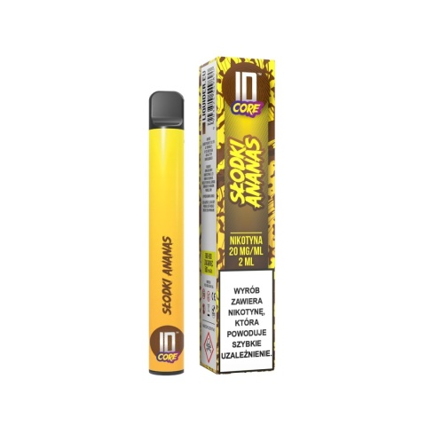 ID CORE 600-800 Puffs 20mg - Slodki Ananas (A25) ID CORE 600-800 Puffs 20mg - Slodki Ananas (A25)