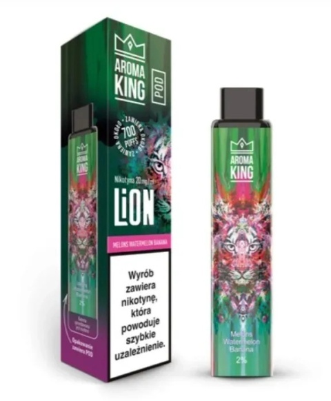 Kartridż Wkład Aroma King Lion Pod - Melon Arbuz Banan 2ml (A25) Kartridż Wkład Aroma King Lion Pod - Melon Arbuz Banan 2ml (A25)