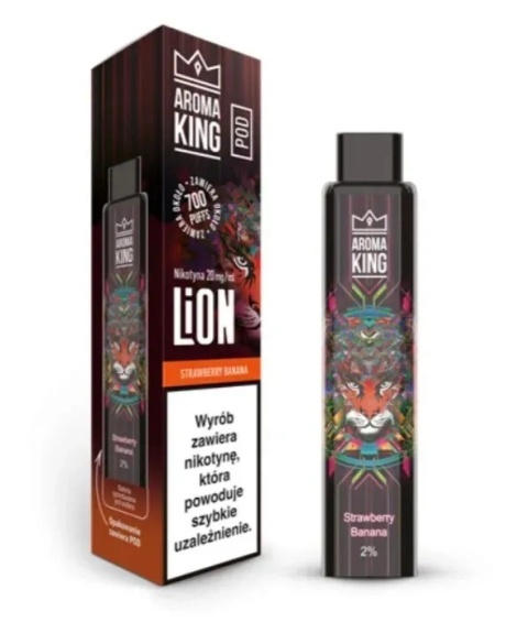 Kartridż Wkład Aroma King Lion Pod - Truskawka Banan 2ml (A25) Kartridż Wkład Aroma King Lion Pod - Truskawka Banan 2ml (A25)