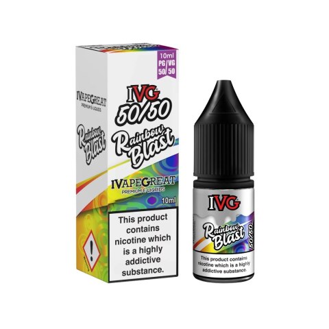Liquid IVG 50/50 10ml - Rainbow Blast 6mg (A25) Liquid IVG 50/50 10ml - Rainbow Blast 6mg (A25)