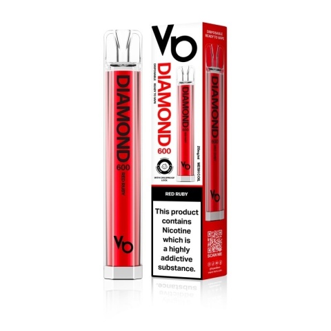 Vapes Bars Diamond 600 - Red Ruby (A25)