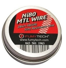 Drut Bobine Fused Clapton Ni80 MTL (28x2Ga + 38Ga 5m) - Fumytech