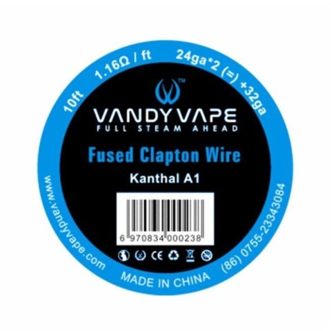 Drut Vandy Vape - Fused Clapton KA1 10ft 24ga2 32ga Drut Vandy Vape - Fused Clapton KA1 10ft 24ga2 32ga