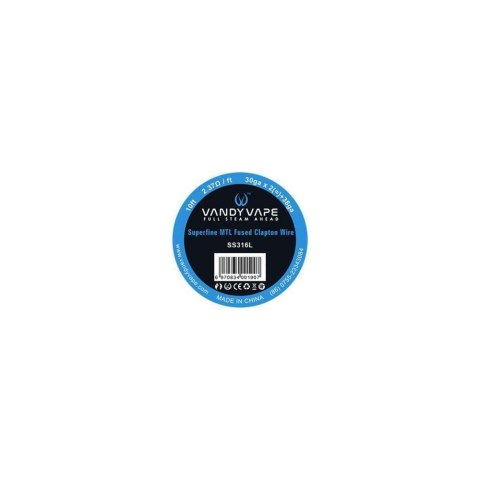 Drut - Vandy Vape - Vandy Vape - Superfine MTL Wire 10ft 2,37ohm 30ga*2ga+38ga (3m) Drut - Vandy Vape - Vandy Vape - Superfine MTL Wire 10ft 2,37ohm 30ga*2ga+38ga (3m)