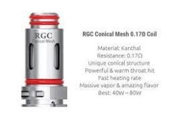 Grzałka Coils RGC - Conical Mesh 0.17 OHM RPM80