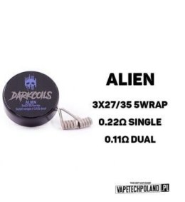 Grzałka DARK COILS - ALIEN 0.11ohm (2szt)