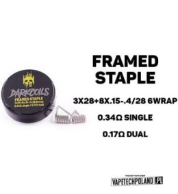 Grzałka DARK COILS - FRAMED STAPLE 0.17 OHM (2SZT.)