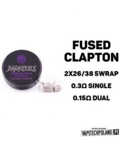 Grzałka DARK COILS - FUSED CLAPTON 0.15 OHM (2szt)